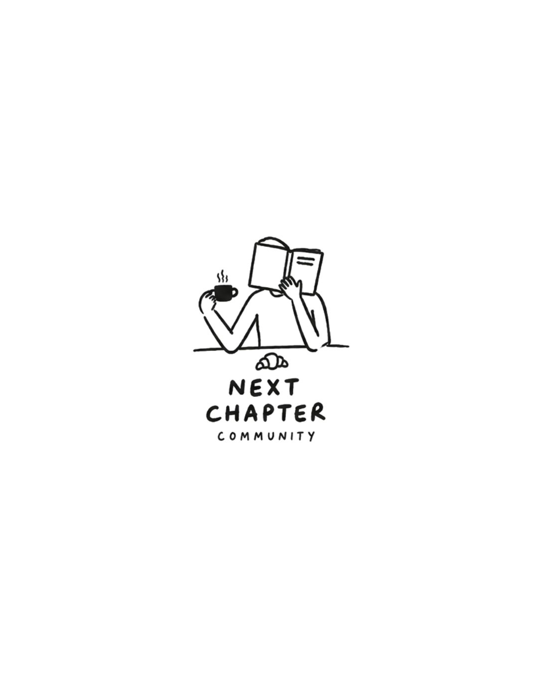 next chapter — Person liest mit Kaffee